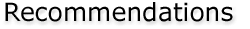 Recommendations